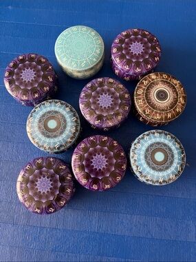 (9) Handmade Soy Candles in Zodiac Tins